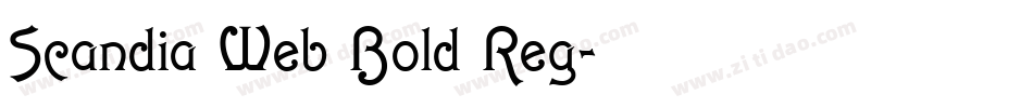 Scandia Web Bold Reg字体转换